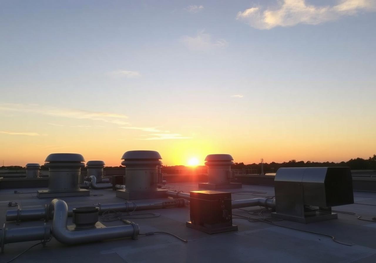 Rooftop commercial exhaust equipment
